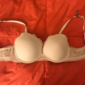 White aerie Plunge Bra 34DD